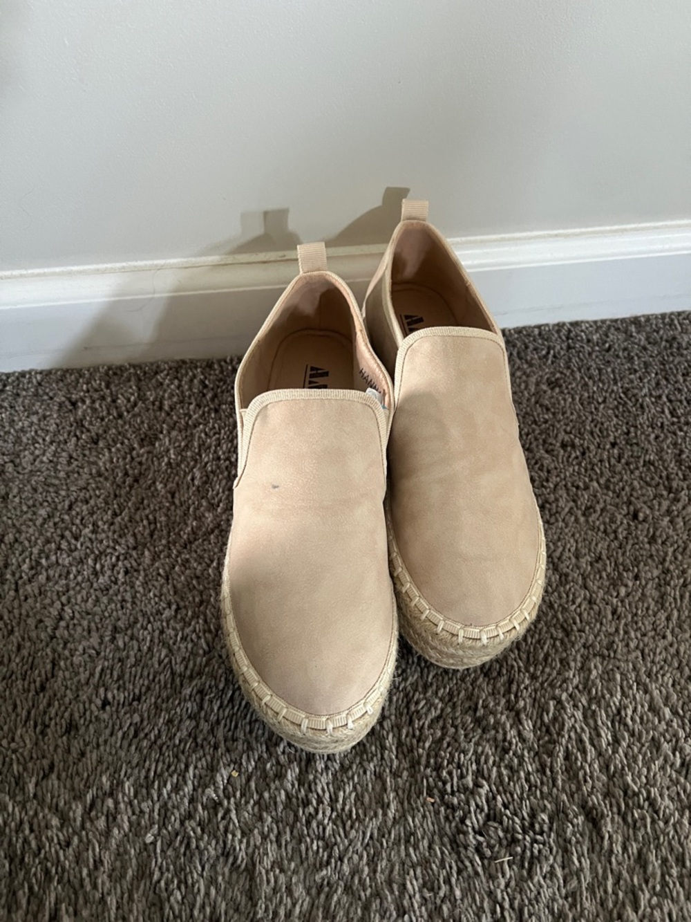 AWS Hannah espadrille platform shoes size 6.5